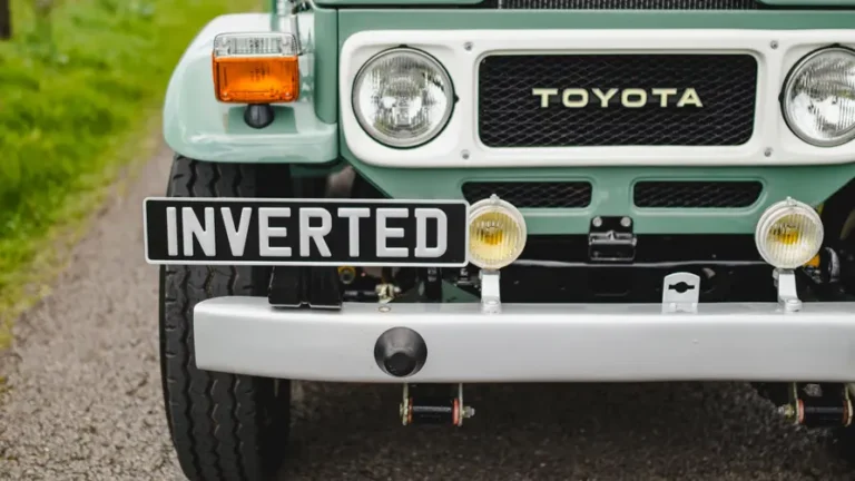 Inverted Toyota Land Cruiser